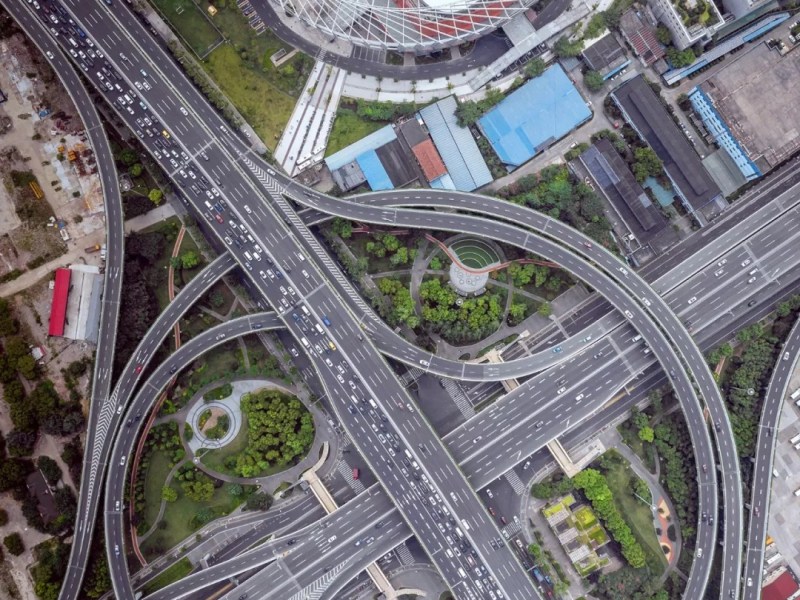 Highway interchanges in&nbsp;China